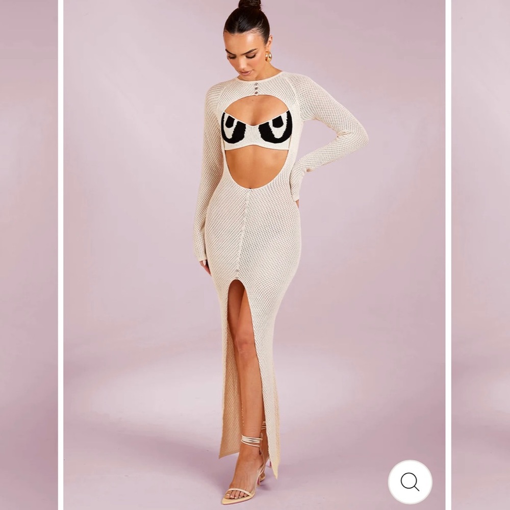 Murci Cut Out Knit Maxi Dress